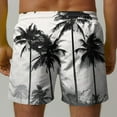 thumbnail image 5 of BiZtdJrK Men's Board Shorts Drawstring Elastic Waist Beach Shorts Fashion Palm Trees Print Trunks Bathing Suits with Pockets Summer Holiday Outfits Multicolor L Clearance Sales Today Sales Prime, 5 of 6