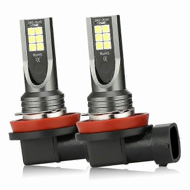Kit de 2 faros LED H11, bombillas de 110 W y 20000 lúmenes, luz diurna DRL, faros antiniebla para coche, luz de circulación diurna.
