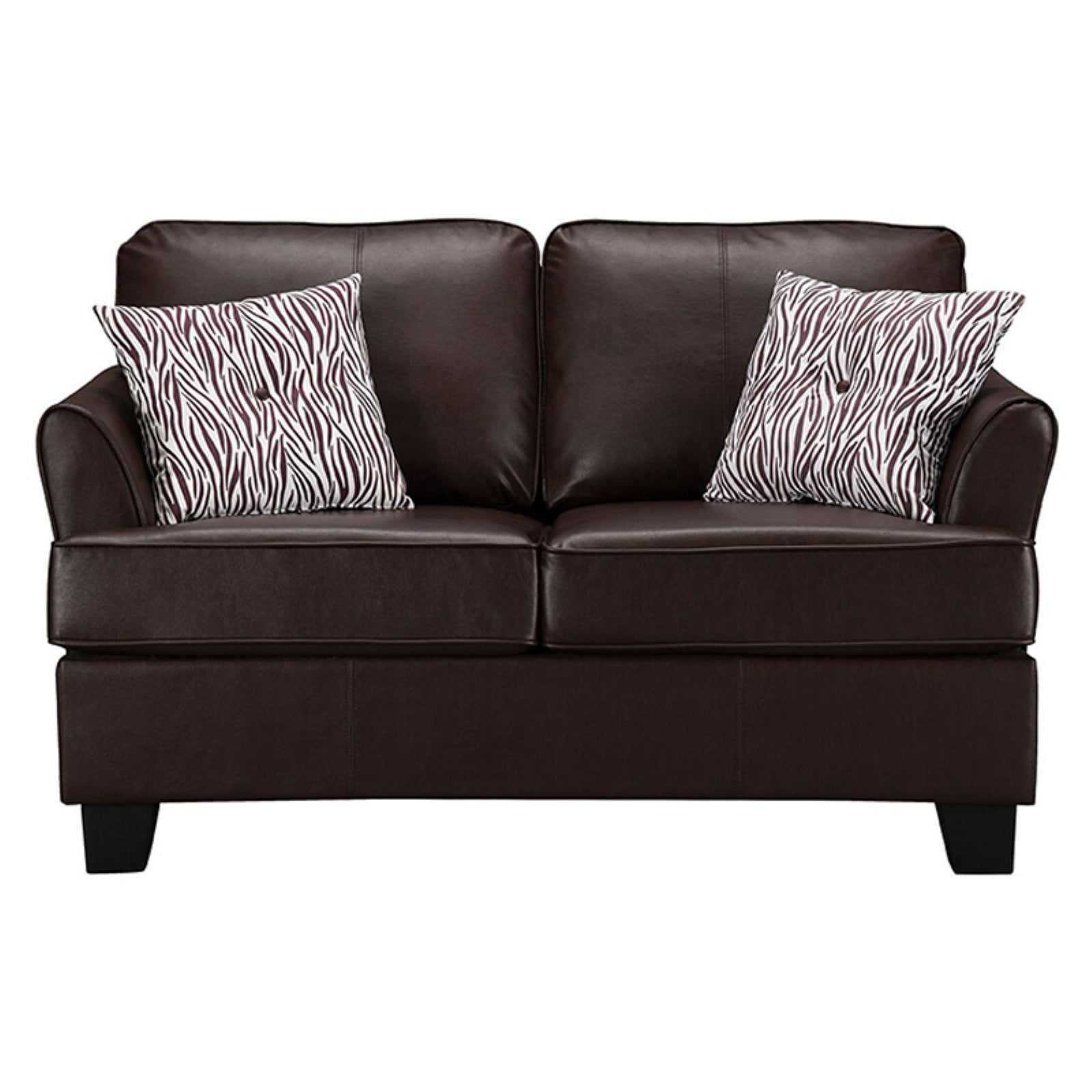 IN Room Furniture Designs Transitional Faux Leather Twin Sleeper in