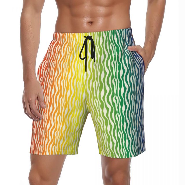 Summer Gym Shorts Men Zebra Stripe Running Surf Animal Print Custom Board Short Pants Stylish Comfortable Swim Trunks Plus Size