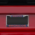 thumbnail image 2 of Boise State NCAA Broncos Chrome Metal Laser Cut License Plate Frame, 2 of 8