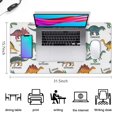 thumbnail image 5 of Long Mouse Pads for Desk,White Dinosaurs with Labels Playfully Desk Mats on Top Of Desks, Desk Mouse Pad Extra Large with 3mm Non-Slip Base and Stitched Edge for Gaming,Office,Work,Home 31.5"x15.7", 5 of 6