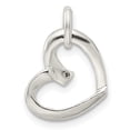 thumbnail image 6 of Auriga Fine Jewelry 925 Sterling Silver Heart with CZ Pendant (L- 16mm, W- 14mm) for Women, 6 of 6