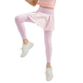 thumbnail image 6 of Little Girls Footless Leggings with Ruffle Tutu Skirt Pants 5-12 Years, 6 of 9