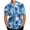 Blue, variant on IROINNID Hawaiian Shirt for Men Hawaiian Print Lapel Short Sleeve Shirt,Yellow