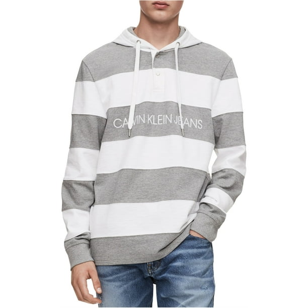 Calvin Klein Sudadera con capucha a rayas para hombre, color - Main Image