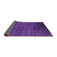thumbnail image 2 of Ahgly Company Indoor Round Solid Purple Modern Area Rugs, 3' Round, 2 of 4