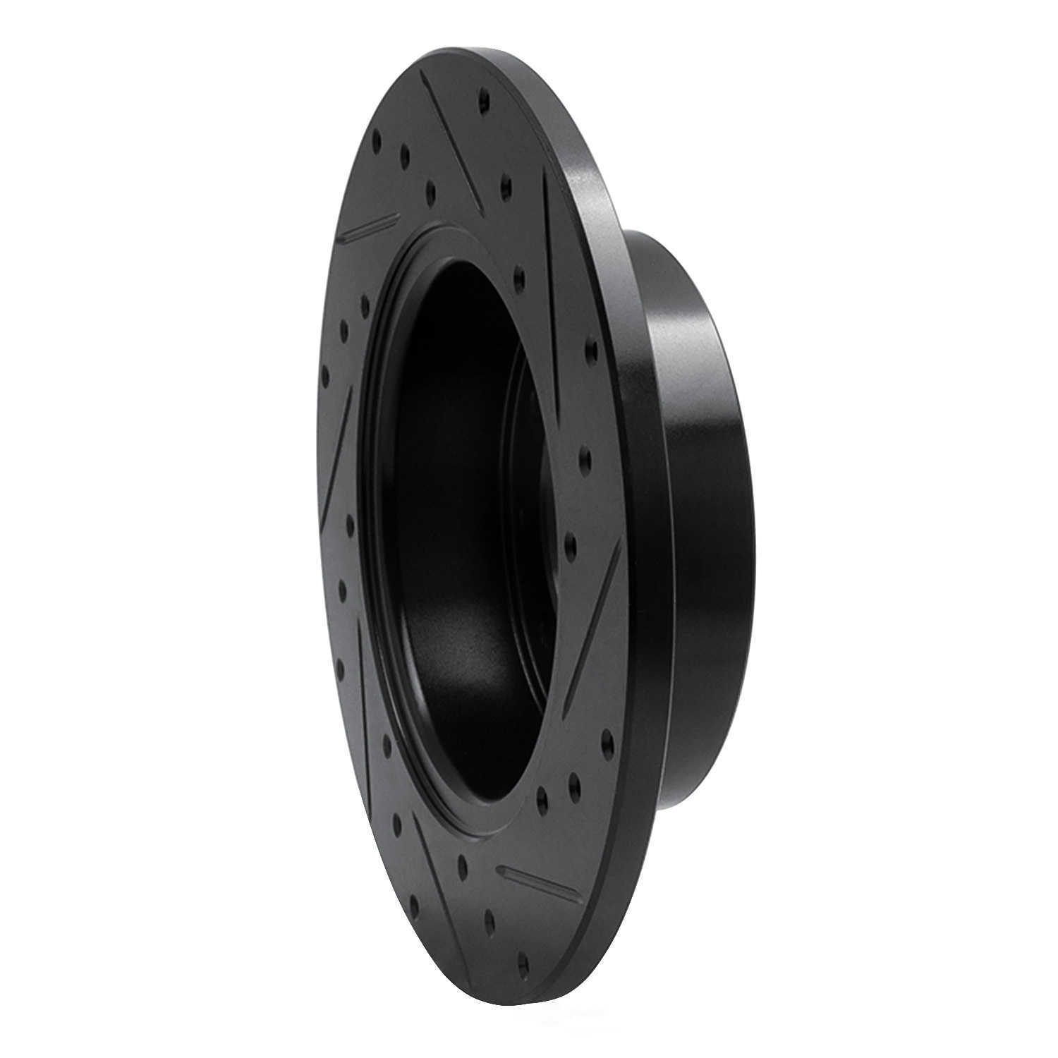 Dynamic Friction Company 633-11002L DFC Brake Rotor - Drilled And Slotted - Black