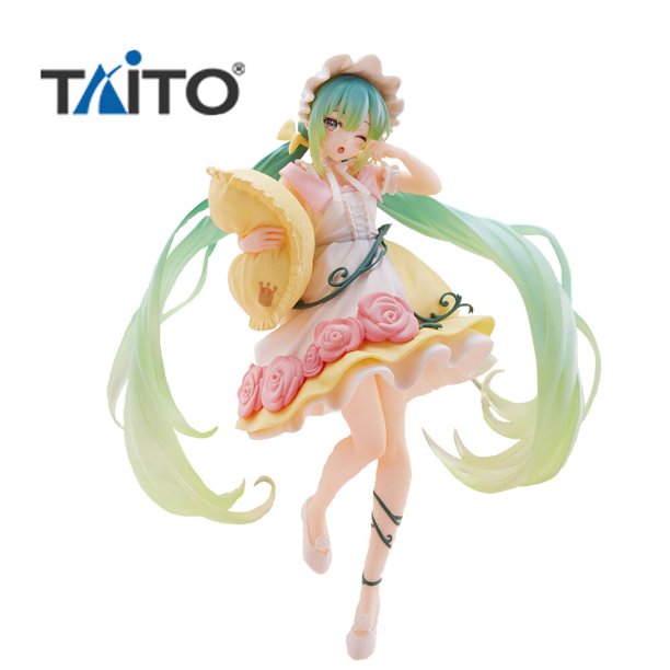 Figura Original Taito Hatsune Miku del país de las Maravillas, Bella Durmiente Ver. Modelo de acción de Anime, muñeco Kawaii, regalo para niños Gong Bohan LED