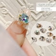 thumbnail image 3 of 16pcs Popular FlatBack Crystals 8*8MM Glass Crystal Rhinestones For Nail Art Craft 3D Decorations Flat Back Stones Gems - style:style4;, 3 of 5