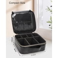 thumbnail image 4 of Bolsa de maquillaje Relavel Travel Cosmetic Train Case Organizer, 4 of 7