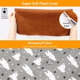 thumbnail image 5 of iMounTEK 17.7x17.7x0.2in Electric Pet Heating Pad 9 Adjustable Temperature Dog Cat Indoor Heating Mat with Timer Auto off Chew Resistant Cord for Cat Rabbit Brown, 5 of 8