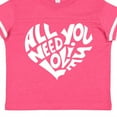 thumbnail image 4 of Inktastic All You Need is Love White Heart Shape Boys or Girls Toddler T-Shirt, 4 of 5