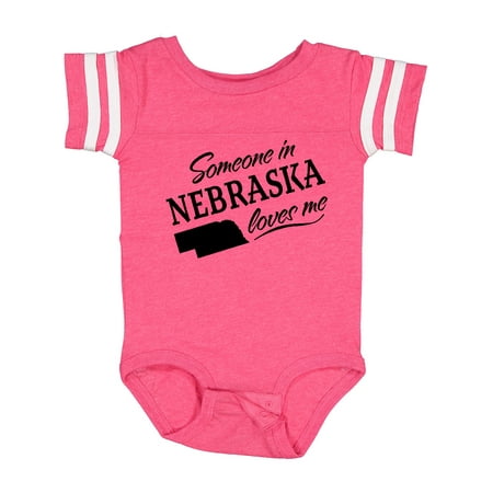 

Inktastic Someone in Nebraska Loves Me Gift Baby Boy or Baby Girl Bodysuit