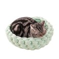 thumbnail image 1 of Lits pour Chats pour Chats d'Intérieur Chiens, Chaton Chaton Chaton Lit Rond Doux Polyester Coton Coussins pour Animaux de Compagnie Lits Lavables, 1 of 6