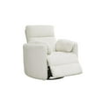 thumbnail image 5 of Pemberly Row Power Swivel Glider Recliner Two Pack in White, 5 of 12