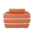 thumbnail image 4 of Titan Furnishings 35" Modern Genuine Italian Leather Chair in Camel Brown, 4 of 9