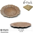 thumbnail image 3 of Allgala 13-Inch -Pack Heavy Quality Round Charger Plates-Reed Rose Gold-HD80333, 3 of 3