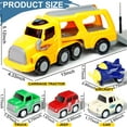 thumbnail image 3 of Trucks Toys for Boys 3-6 Year Old Boys, 5-in-1 Friction Power Toy Vehicle in Carrier Truck, Toddler Toys Car Toys plane for Boys for Kids Aged 3+, 3 of 11