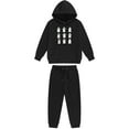 thumbnail image 4 of SYMOID Girls' Black Ghost Tracksuit Set - Soft Polyester Hoodie & Jogger, Hall-oween/Everyday Use, Kids to Pre-Teen (Ages 3-12), Walmart Kids Casual Outfit,Size 3 T, 4 of 4