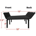 thumbnail image 5 of Singlyfire Fireplace Grate 21 inch Cast Iron Fireplace Log Grate Rack Heavy Duty Steel Holder 3/4" Bar Fire Grates Wrought Iron Wood Stove Holder Firewood Burning Rack for Indoor Outdoor Chimney, 5 of 9
