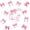 Pink White G, variant on Catabedysis Personalized Bow Gifts 7 Pieces Full Size Bedding Sets,Initial Alphabet G Pattern Full Size Bed in a Bag,Pink Reversible For Girls