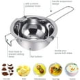 thumbnail image 3 of JOYIT 1000 ml/34oz Melting Pot Stainless Steel, Double Boiler Pot for Melting Chocolate, Candy, Butter, Cheese and Candle Making, 3 of 9