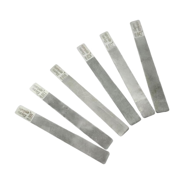 Milaget Ensemble de 6 Pcs de Fichiers de Fente d'Écrou de Guitare, Kit d'Outils de Réparation de Luthier Portable en Acier Inoxydable Robuste pour Pièces de Réparation Électrique 09 à 42