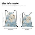 thumbnail image 4 of Bingfone Animals Travel World Map Drawstrings Backpacks Bags For Men Women Gym Drawstrings Bag, 4 of 9