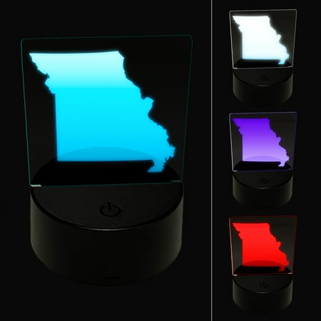 

Missouri State Silhouette LED Night Light Sign 3D Illusion Desk Nightstand Lamp