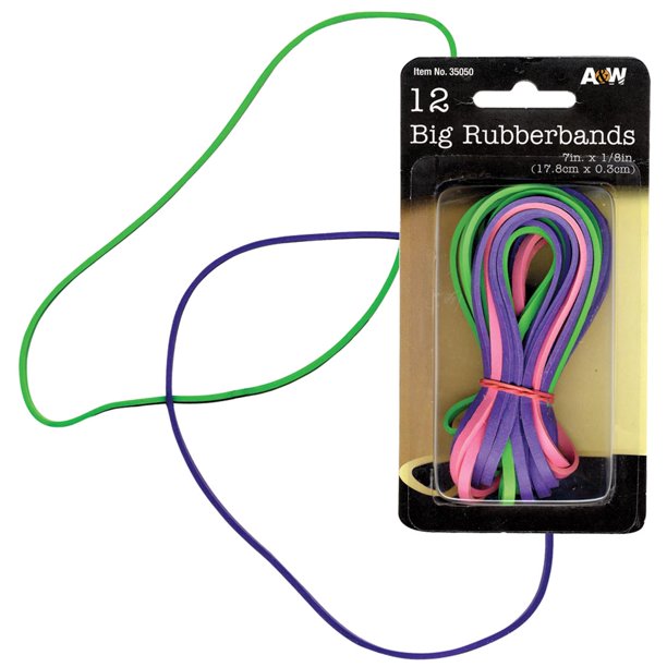 A & W A & W Big Rubber Bands, 12 ea