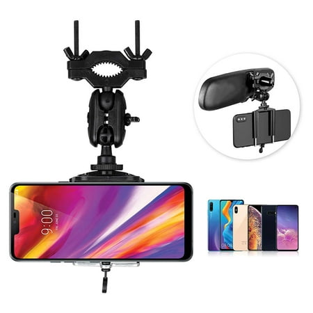 - EEEKit Car Mount, Universal Car Rearview Mirror Mount Truck Auto Cell Phone Holder Stand Compatible with iPhone Xs Xr Xs Max X 8 Plus, Samsung Galaxy S10 S9 S8, Google Nexus, GPS, PDA and More