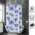 thumbnail image 4 of Cortina de ducha-Flor de hortensia de acuarela-para cortinas de baño impermeable con ganchos fácil de instalar decoración contemporánea 72x72 pulgadas, 4 of 5