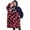 Pink and Black-1, variant on Oversized Wearable Blanket Hoodie,Pink and Black Of Leopard Print Sherpa Blanket Hoodie with Super Pockets,Super Warm Fuzzy Pullover for Women & Men