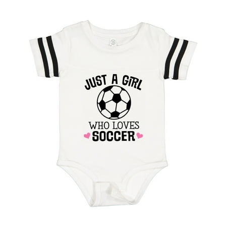 

Inktastic Just a Girl Who Loves Soccer Gift Baby Girl Bodysuit