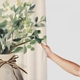 thumbnail image 3 of FUMJ Bathroom Shower Curtain, Spring Summer Leaf Watercolor Eucalyptus Leaves Sage Green Farmhouse, Multiple Sizes White, 3 of 6