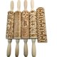 thumbnail image 2 of Rodillo con estampado de alces navideños, rodillo de palitos de masa para galletas con grabado láser de haya, 2 of 5