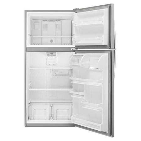 Whirlpool - 18.2 Cu. Ft. Top-Freezer Refrigerator - Monochromatic Stainless-Steel