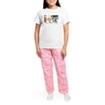 thumbnail image 4 of CafePress - SCWT Wheaten Terrier Fish Women's Light Pajamas - Women's Short Sleeve Print T-Shirt and Pants Light Cotton Pajama Set, 4 of 7