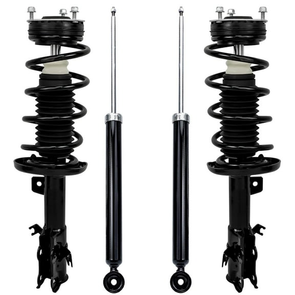 Detroit Axle - Front Struts w/Coil Spring Rear Shock Absorbers Replacement for 2011 2012 2013 Ford Fiesta