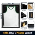 thumbnail image 4 of GUTAG 1-Piece Set ofJersey Display Frames, Secure Locking Jersey Shadow Boxes with PC Glass Offering 98% UV Protection, Includes Hangers, 4 of 7