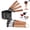 Black, variant on Copper 8 Piece Measuring Cups and Spoons Set for Cooking Baking