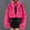 Hot Pink-A, variant on Azrian Winter Coats for Women,Warm Fluffy Faux Fur Jackets,Plus Size Womens Ladies Solid Warm Faux Coat Jacket Winter Turn Down Collar Outerwear Fuzzy Jacket Coat Jackets for Women Clearance