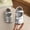 E118-Silver, variant on hengsof Cute Bow Flat Shoes for Girls Soft Sole Comfortable Round Toe Casual Shoes Solid Color Princess Flat Shoes Suitable for Spring Summer