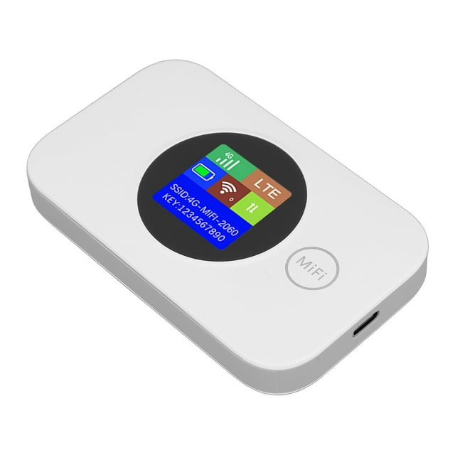 4G LTE Mobile Hotspot, Unlocked Mobile Hotspot Wi Fi Router with SIM Card Slot 3000mAh Portable Pocket Wire less Wi Fi Hotspot Device Support 8 to 10 Users for Travel Home Office