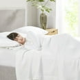 thumbnail image 4 of Beautyrest Waffle Weave 90x90" Contemporary Cotton Blanket in White Finish, 4 of 5