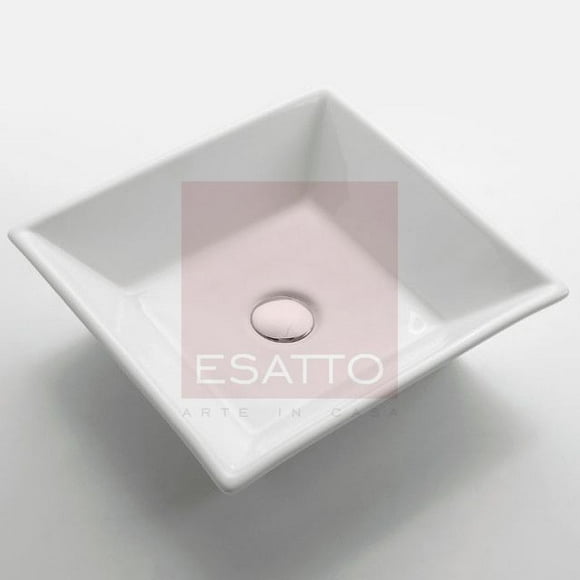 Esatto ® Lavabo De Cerámica Blanca Oc-012 ESATO LAVABO PARA BAÑO