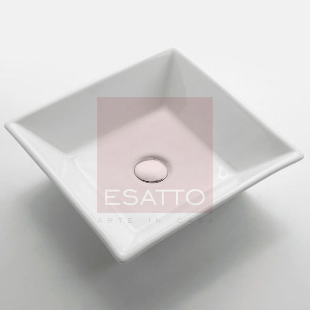 Esatto ® Lavabo De Cerámica Blanca Oc-012 ESATO LAVABO PARA BAÑO