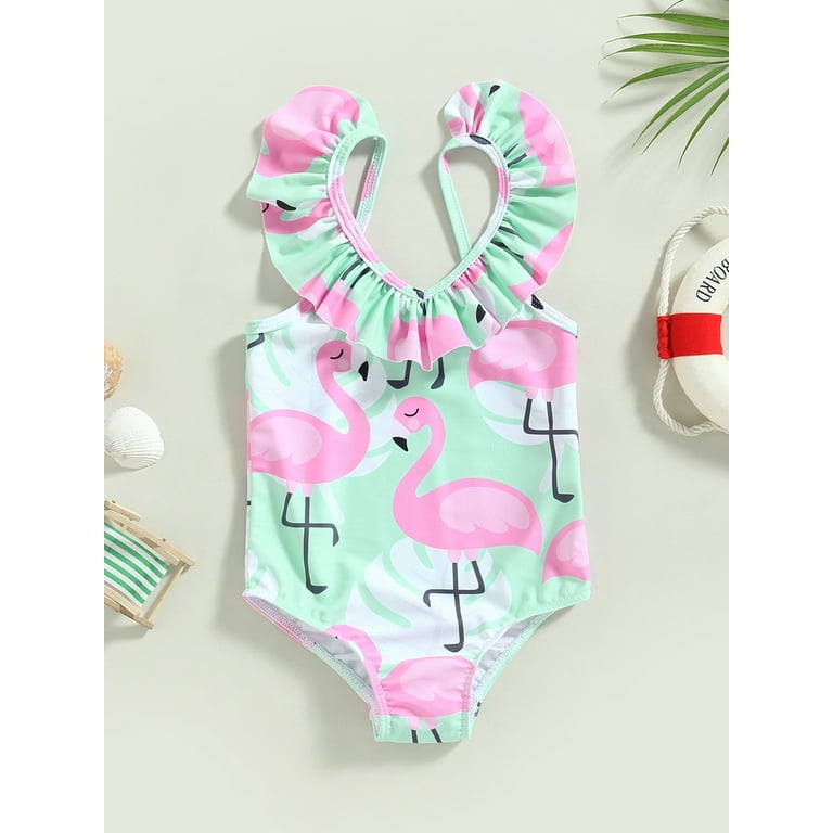 Genuiskids Toddler Infant Baby Girl Swimsuit Two Piece Set Kid