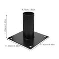 thumbnail image 2 of 1 Set Heavy Duty Metal Post Bracket Fence Post Support Wood Post Base Anchor Ground Spike For Secure Installation Post Base Bracket Deck Base For Wooden Mailbox, 2 of 8